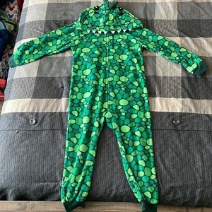 Boy 4T Dinosaur onesie with hoodie